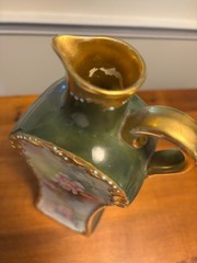 9.25″ Limoges Hand Painted Ewer