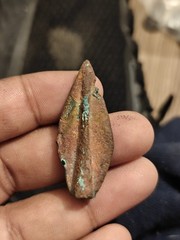 Rare genuine ancient bronze Greek arrowhead 3 Cent BC