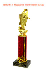 LARGE MOUTH STANDING BASS, FISHING TROPHY, BASS TROPHY 8 COLORS
