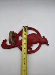 Syroco Wood Vintage Red Bird Wall Decor Made In USA