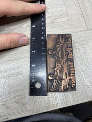 Copper Plated Wood Print Ink Block Boat Nautical Rowing Let’s Pull Together