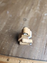 Small Mini Vintage Wooden Bears Miniature 2” Unbranded Hand Painted Lot Of 2