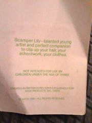 Vintage 1980s Avon Scamper Lily Hair Clip NOS