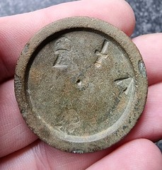 Rare Queen Anne Trade Weight Bronze Detector Find 1702-1714 Antique 34mm 25.18g
