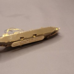Norwegian Cruise Ship Gold Plated Metal Christmas Ornament Norway Cruise Line