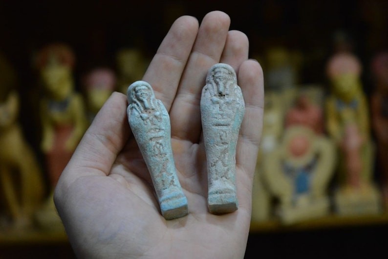 A little Ushabti Egyptian King’s servant Egyptian Antiques Handicrafts pieces BC