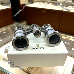 Rolex VIP Opera Binoculars Silver Display Luxury Collectible Rare Gift