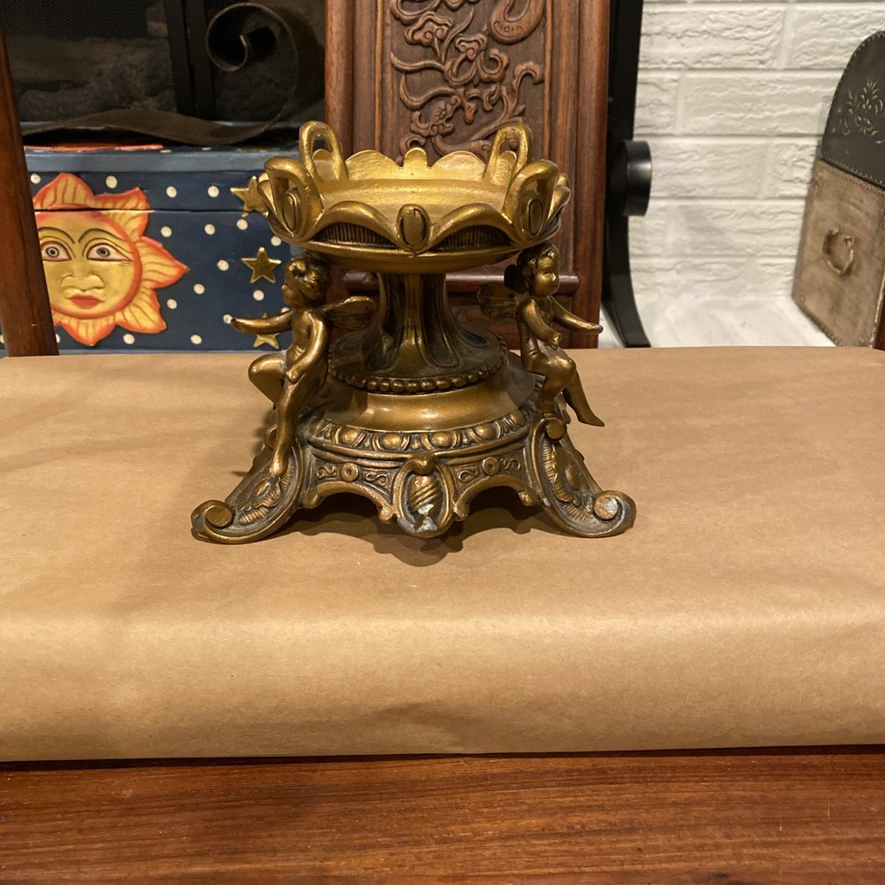 DAV Art NY Angels/Cherubs Putti/Candle Holder Bronze (Heavy)