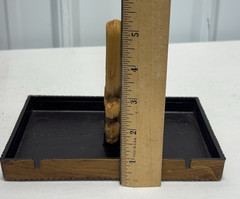 Vintage HOMCO Home Interiors Syroco Faux Wicker & Scroll Mirror Wall & 2 Shelves