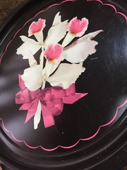 Multiple Available Vintage Floral TOLEWARE Tole METAL TRAY 12”