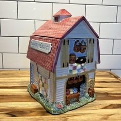 Fitz and Floyd Country Crafts Cookie Jar and Lid