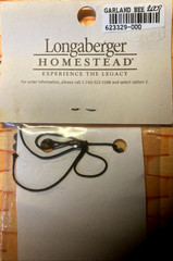 Longaberger RARE-2009 Danforth Pewter Bee Garland Tie-On-NEW-SHIPS FREE!!!