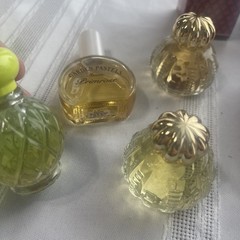 Vintage Avon Mini Perfume Lot Bottles Box Foxfire Hawaiian White Ginger Primrose