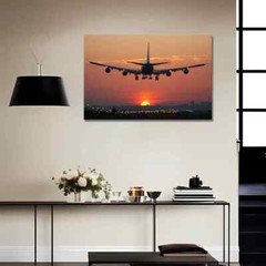 Airplane, Osprey At Dusk Art Mural Poster, Wooden Frame Ready To Hang,MGQ291996