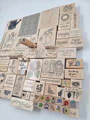 LOT (90) Vintage 1990’s WOODEN Stamps STAMPIN’ UP Card Making SCRAPBOOKING