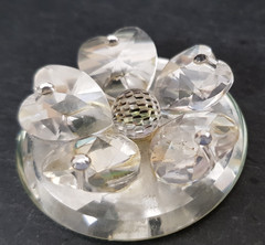 Small Crystal Ornaments Set of 5 Preloved 2 x Hadrian Crystal 3 x Unbranded