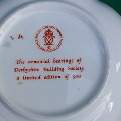 Commemorative Dish 2451 Traditional Imari Pattern Derby Building Society Ltd Ed