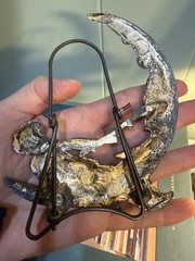 Roger’s Silver Plate Co Danbury Ct Cherub Man In The Moon Picture Stand Broken