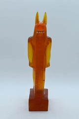 Rare Ancient Egyptian Antique Statue God Anubis Afterlife Amber Stone Egypt BC