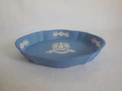 1961 Wedgwood Blue Jasperware City Of London Pin Tray