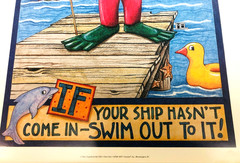 Vintage Mary Engelbreit Poster, Diver Dan, 16″x20″, 1993 Unframed