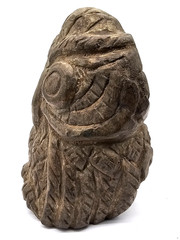 300 BC Ancient Greek Roman Statue Owl Athena Pure Stone Large Carved Artifact
