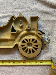Vintage Sexton USA Cast Iron Antique Large Blue Convertible Car Wall Decor