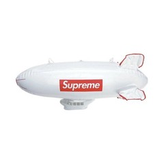 Supreme Inflatable Blimp Balloon White/Red Logo Plastic Contemporary Decor