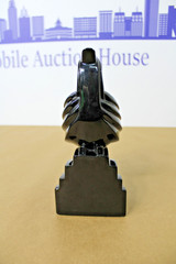 Vintage Fitz & Floyd Art Deco Jet Black Parrot Single Bookend, Weighted Figure