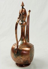 Antique islamic Engraved copper Ewer Pitcher Basin set from Afghanistan No:16/G