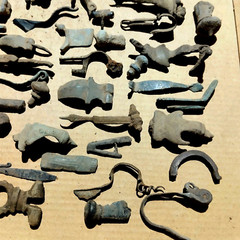Lot of 10 Roman Bronze Fibulae Metal detecting finds