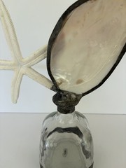 Jamie Dietrich Designs 1-of-a-kind Hand Crafted Sea Life & Stone On Glass Bottle