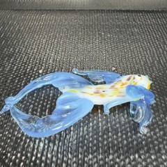Venetian Art Glass Hand Blown Fish Hand Made Italian Glass Delicate Figurine VTG