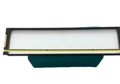 Tom Ford Luxury X-Large Wooden Tray White Black Gold Handles 32“x8″x1.25″