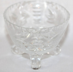 6 Glass Wrapped Candy Pieces Murano Style With Clear Glass Unbranded Bowl-WRC