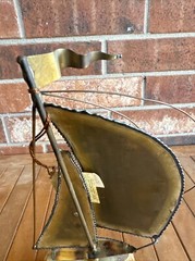 DeMott 10″ Sail Boat Brass Copper Art Sculpture on Striated Rock Base Signed