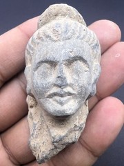 Un Touch Ancient Old Gandhara Civilization Buddha Head Statue Figure