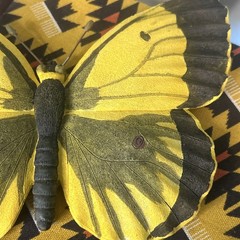 Vintage Butterfly Set Wall Hangings Imports Inc Resin 2006 Heavy Monarch Yellow