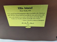 RARE Danbury Mint NYC Ellis Island New York City Replica Original Box & Papers