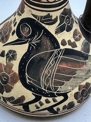 Corinthian 550 BC Reproduction Vessel Hand Crafted And Painted In Greece Birds