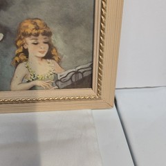 1940’s (2)Vtg Florence Kroger Ballerina Prints, Mid-Century Shabby Chic Signed