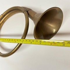Vintage Brass Hunting Horn Bugle Equestrian Fox Hunt Decor
