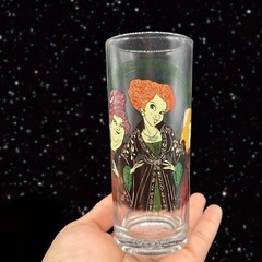 DISNEY HOCUS POCUS 10oz Glasses Sanderson Sisters Halloween 6”T 2.5”W Set Of 4