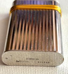 Antique Rare Must de Cartier Paris 1989 Pillendose/Pill Box Steel gilded