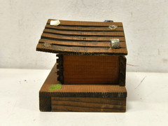 Vintage Wood Swiss Cabin House Le Vieux Chalet Music Box Made in Switzerland
