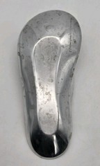 Flip Flop Sandal Trinket Dish Cast Aluminum Silver Color Beach Decor