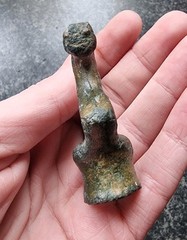 Rare Medieval Candlestick Holder Bronze 1450-1550 Antique Metal Detecting Find