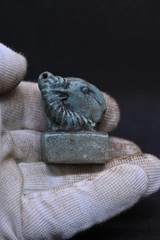 Authentic Ancient Egyptian Antiquities Khnum Stone Amulet Necklace Egyptian BC