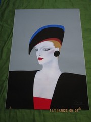 Lithograph Razzia 1980s Large Unframed Poster for Harrod’s Department Store