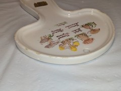 Mushroom Ceramic Wall Decor/Spoon rest Avon Hand-Painted 1980 Mushroom Shrooms